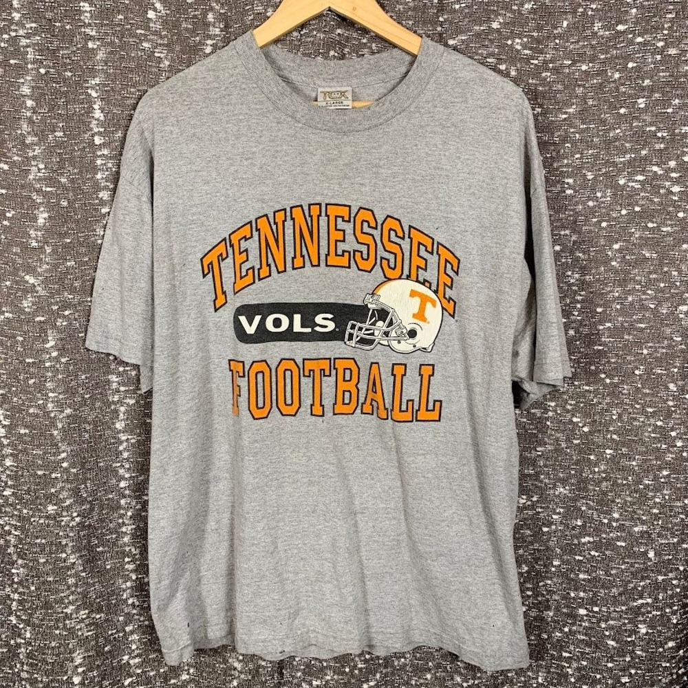 Vintage Tennessee Vols Football T-Shirt TCX Apparel Gray Men's XL UT Volunteers
